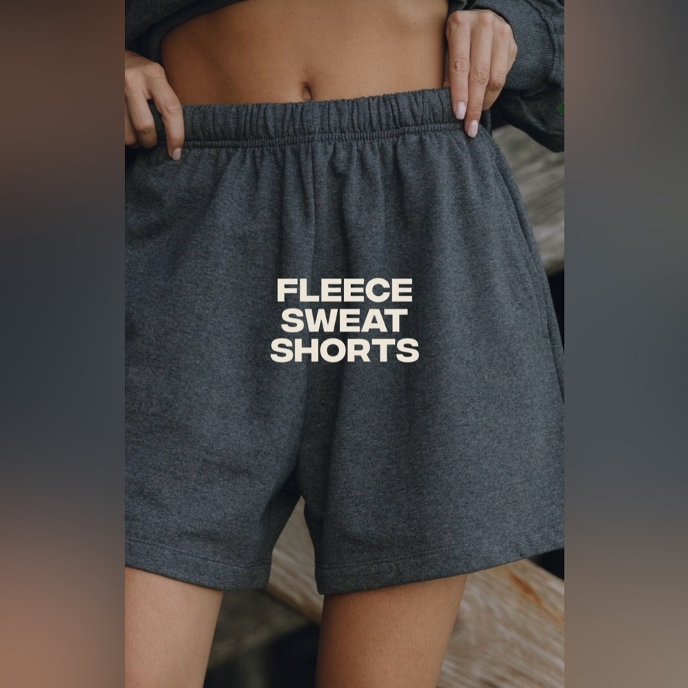 Daily Drills Fleece Sweat Shorts- Deep Grey